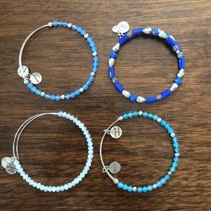 Lot of 4 Alex and Ani bracelets